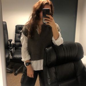 Zara grey vest top